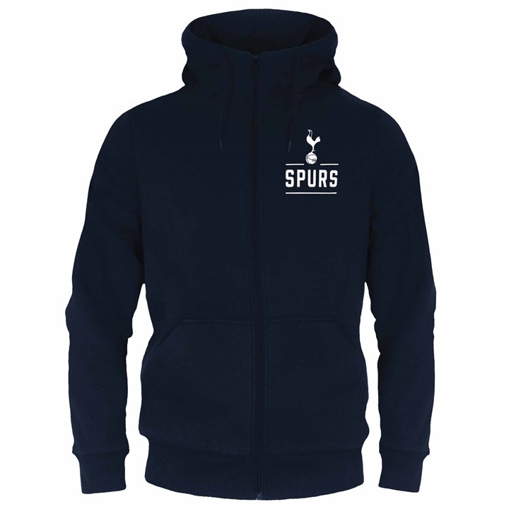 Tottenham Hotspur FC Adult Navy Zip Hoodie Medium