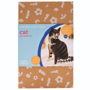 Tuxedo Cat 3D Paper Craft DIY Kit