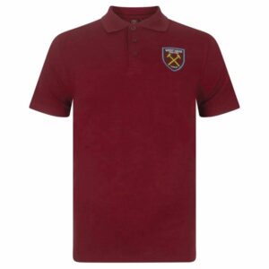 West Ham United FC Adult Claret Polo Shirt Small