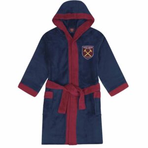 West Ham United FC Kids Hooded Dressing Gown 5 - 6 Years