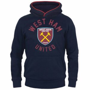West Ham United FC Kids Navy Hoodie 8 - 9 Years