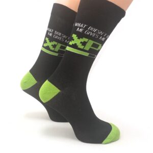 What Doesn't Kill Me Gives Me XP Socks - Size 7 - 11