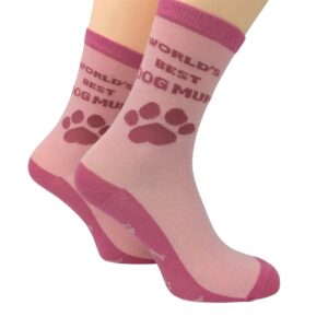 World's Best Dog Mum Socks - Size 4 - 8